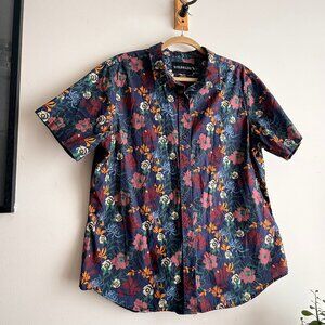 Wild Fang XL Floral button-up S/S Shirt - Poppies & more!